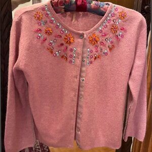Free People Jewelled Embellished Cardigan